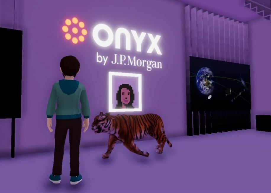 Screenshot of the Onyx virtual lounge