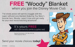 Disney Movie Club offer flyer