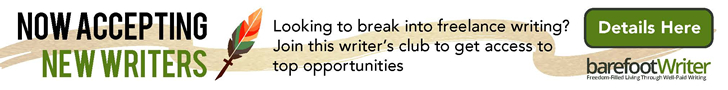 An image of an affiliate ad for Forget the Myth of "The Struggling Writer.