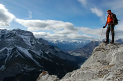 man on mountain