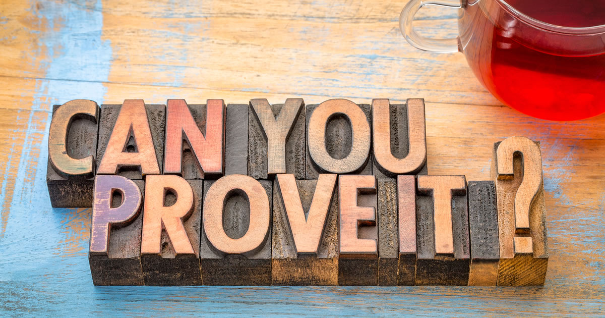 Can you prove it? A question in vintage letterpress wood type with a cup of tea