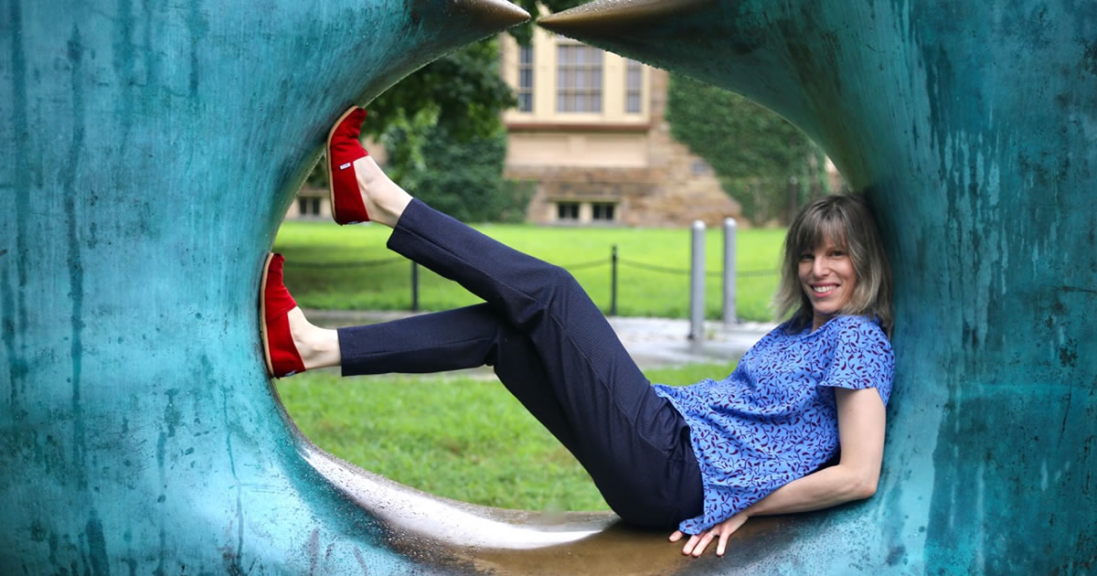 Jessica McKay outside, enjoying her new writer’s life