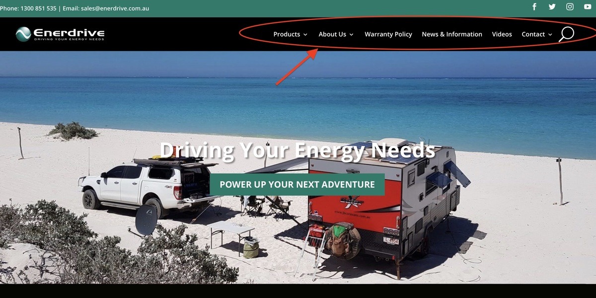 Enerdrive Homepage