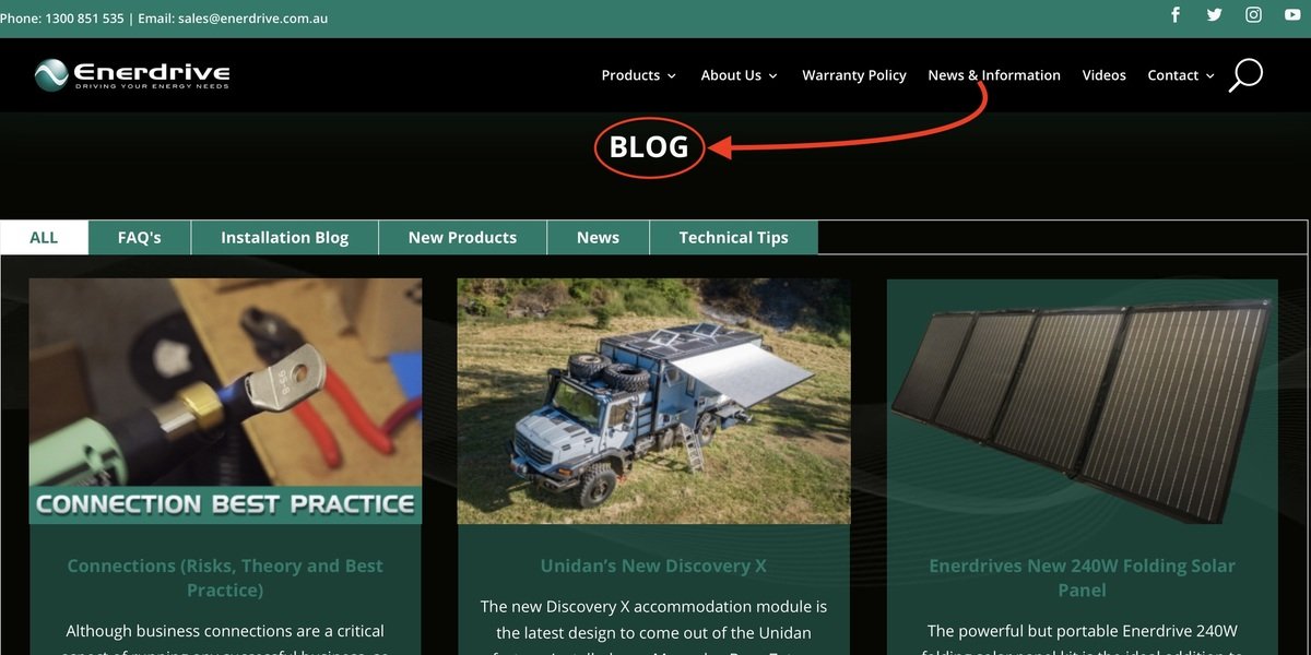 Enerdrive Website Blog