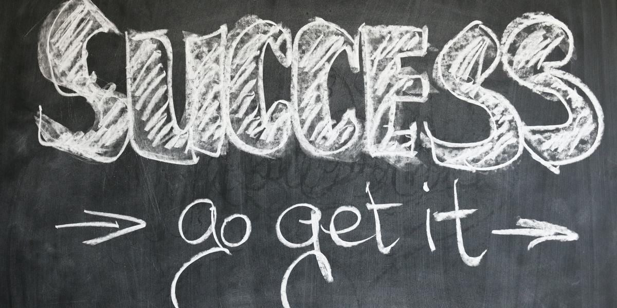 Success go get it written on black board
