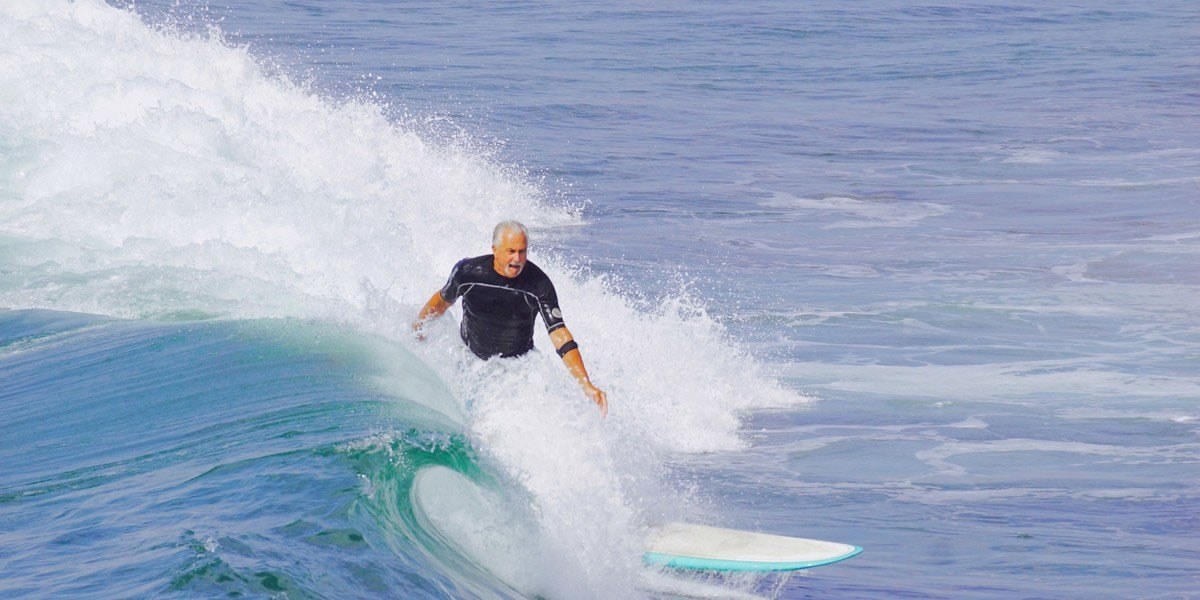 Man surfing