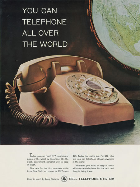 Print ad for telephone system