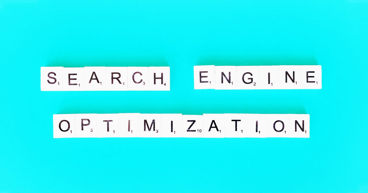 Search Engine Optimization spelled out in letter tiles