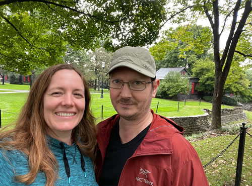 Writer Heather Robson and her husband Toby