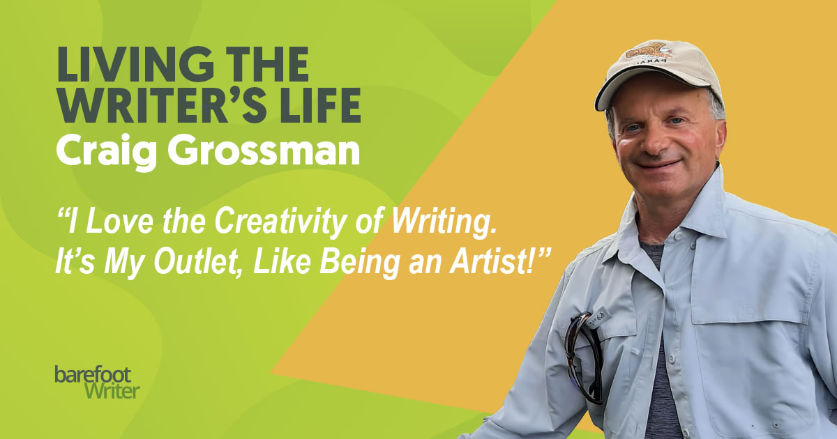 AWAI Living the Writer's Life graphic with photo of copywriter Craig Grossman