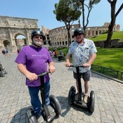 Les and his husband, Casey, at the Gladiator’s Arch by the Colosseum in Rome, Italy.