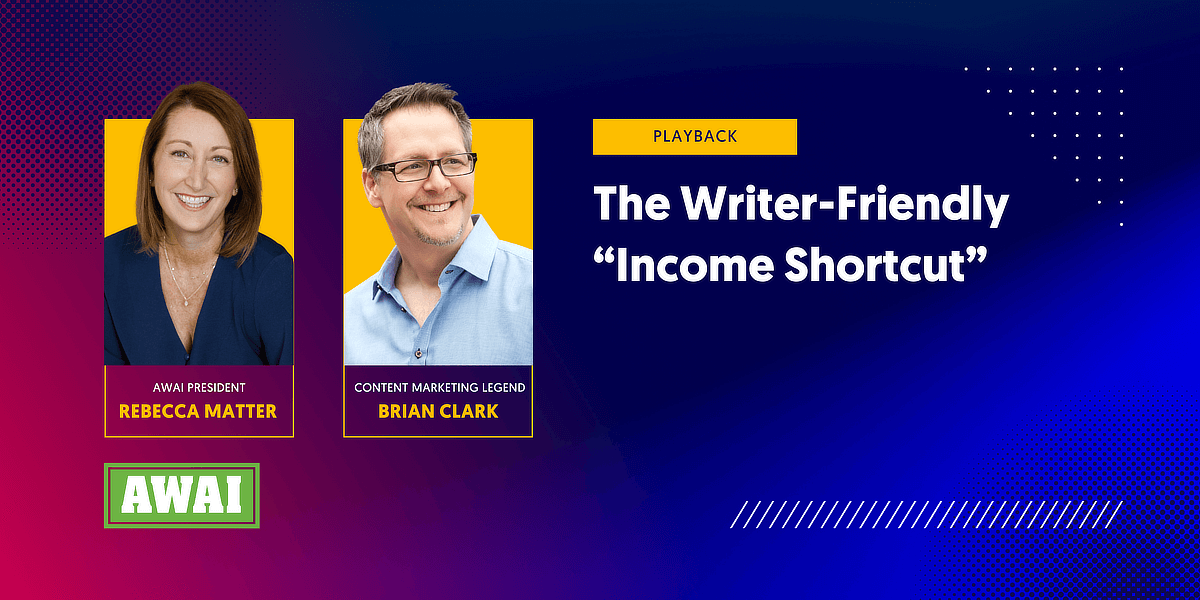 Free Training: Get Paid to “Just Write” Friday, June 20, at 3 p.m. ET