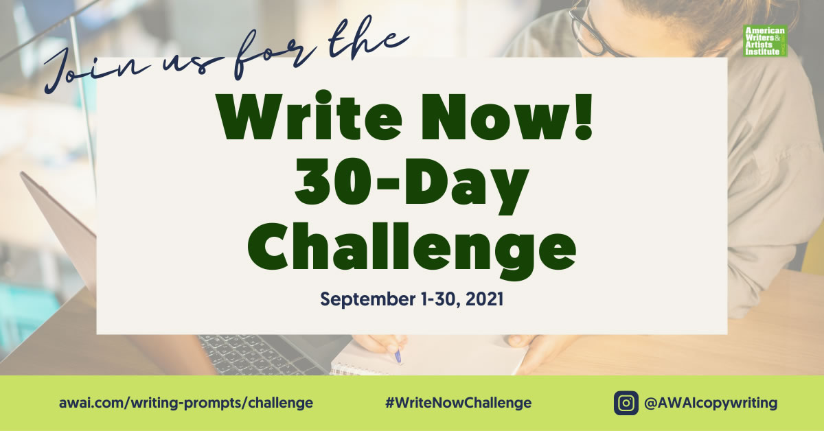 30 day creative writing prompts