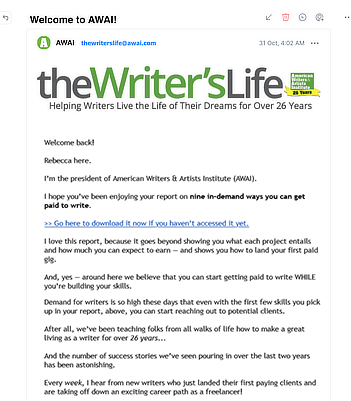 Welcome Letter Example