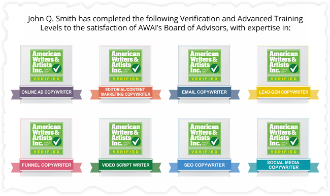 Sample Completed Advanced Member Profile Page