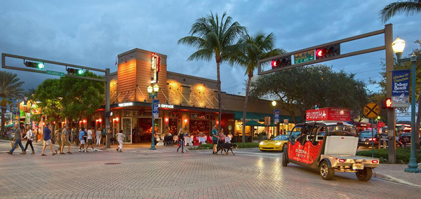 Atlantic Avenue in downtown Delray Beach