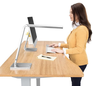 cg rending of stand-up desk