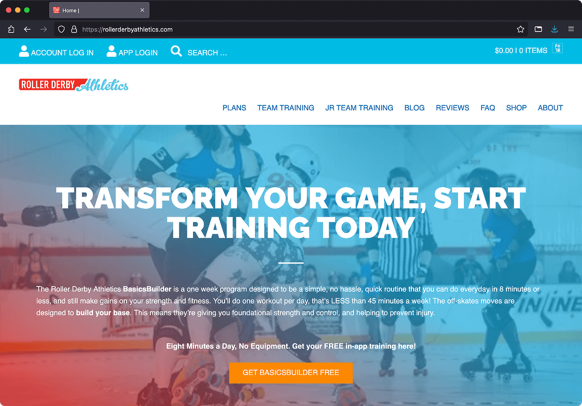 Example Website Roller Derby