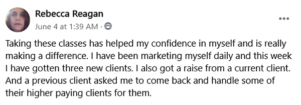 Rebecca's Facebook Post