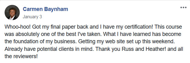 Carmen's testimonial