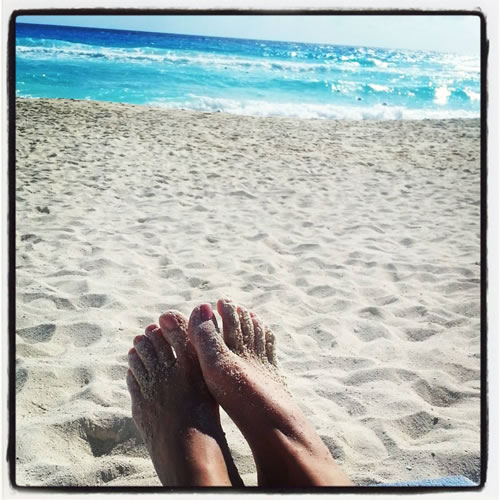 Bare Feet on Beach