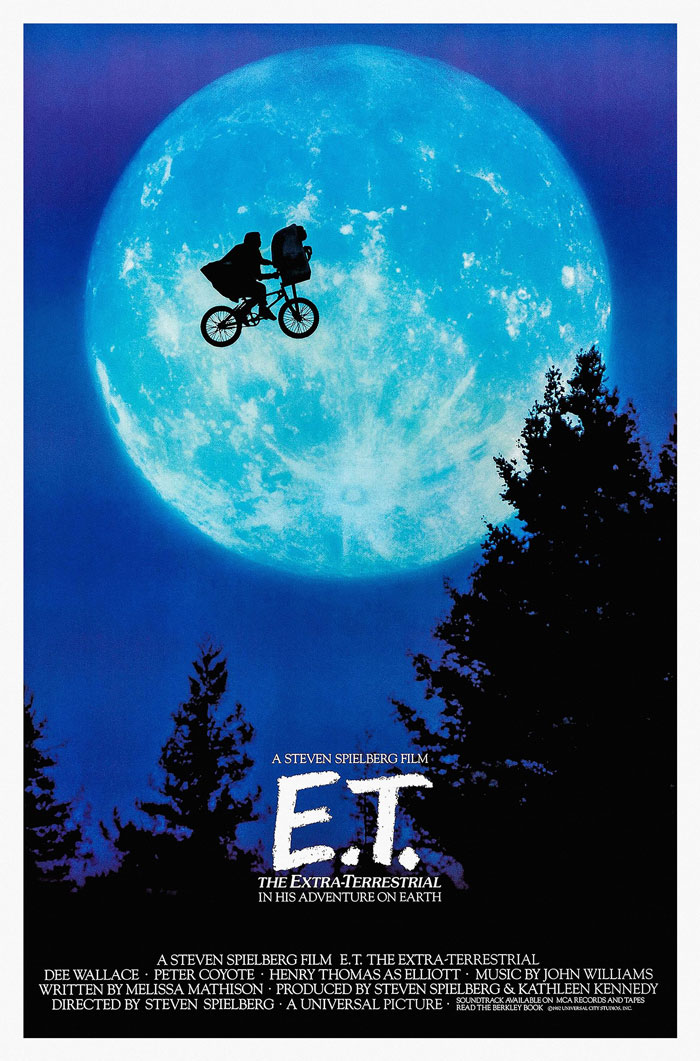 A poster of the movie E.T.