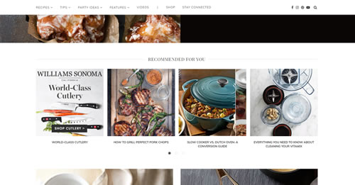 Williams Sonoma blog