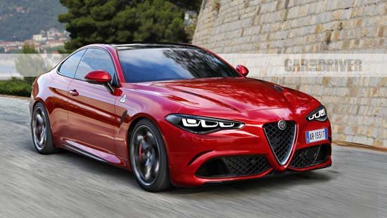 A red luxury car