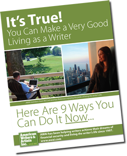 Report - 9 Ways You Can Make a VERY Good Living as a Writer